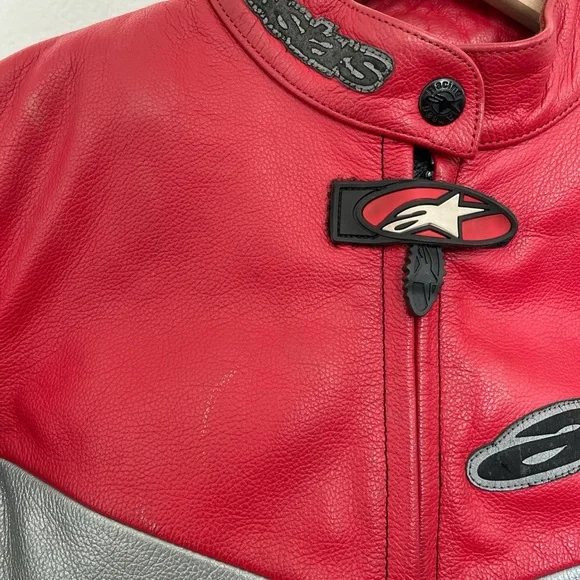 Alpinestars leather motorcycle jacket(women’s XS-S) - Picture 6 of 7
